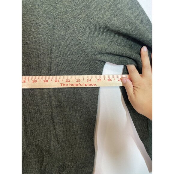 Banana Republic Merino Wool Sweater Men's XL Olive Green Soft Cozy Casual - Picture 5 of 7